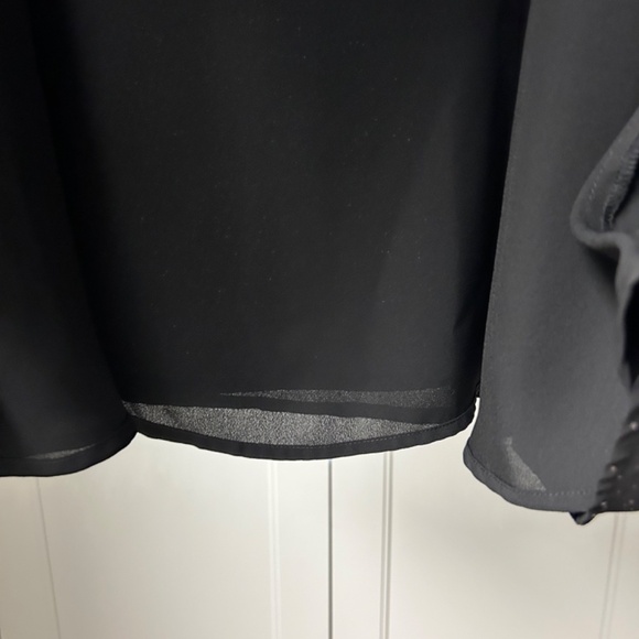 RW&Co Black Dress US 12 Silver Polka dots - Picture 7 of 11